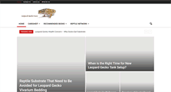 Desktop Screenshot of leopardgeckocare.net