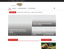 Tablet Screenshot of leopardgeckocare.net